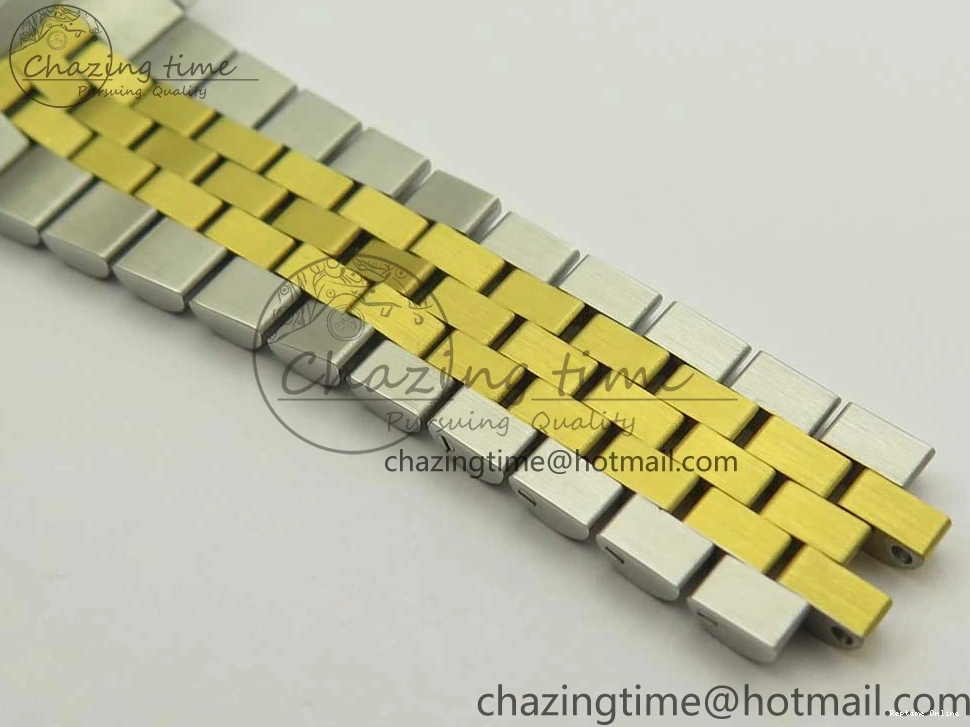 0131 Flexible DateJust 41 126334 904L SS YG DJF 1:1 Best Edition Gold Dial Diamond Markers on SS YG Jubilee Bracelet A 3250